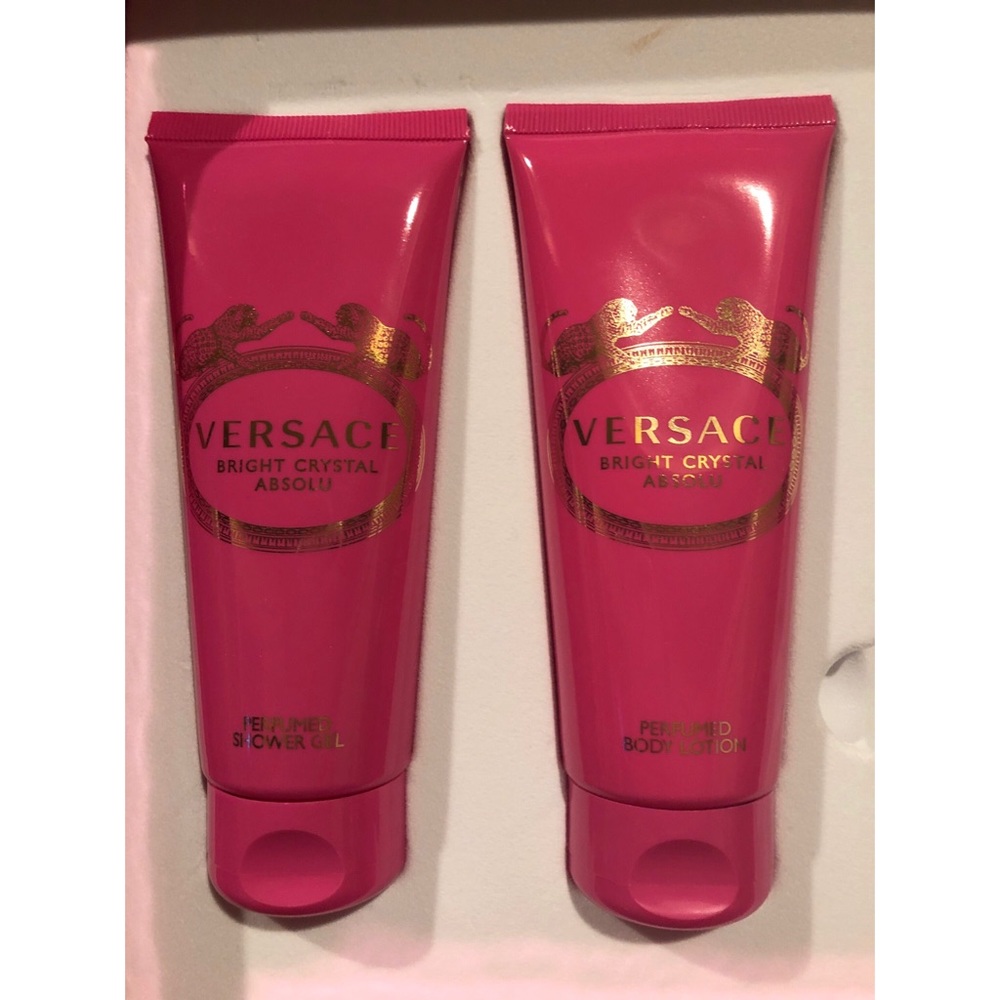 Versace Bright Crystal body lotion and shower gel